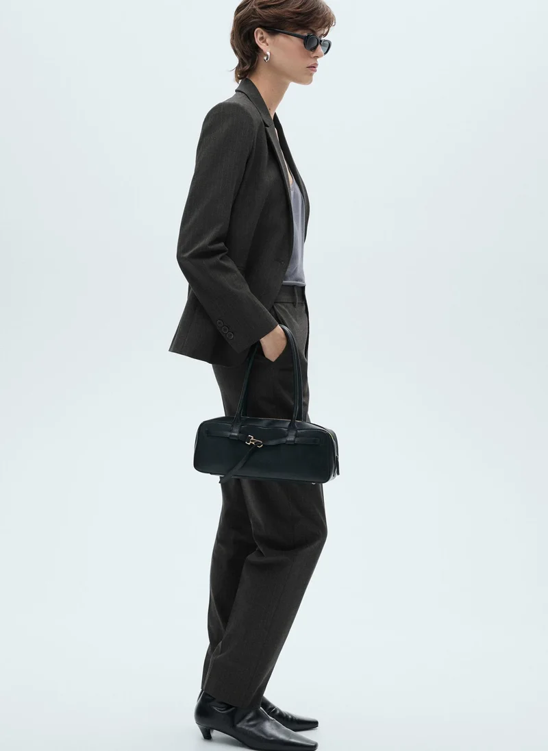 MANGO Casual Pinstripe Suit Trousers