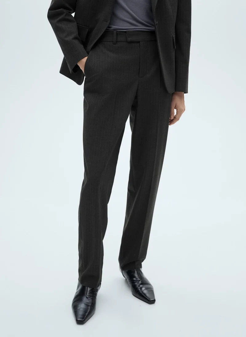 مانجو Casual Pinstripe Suit Trousers