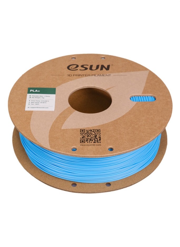 eSUN - eSun 3D Printer Filament PLA+ 1.75 mm Dimensional Accuracy +/- 0.05 mm 1 Kg (2.2 lbs) Spool 3D Printing Material for 3D Printers – Space Blue - Image 1