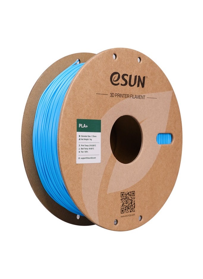 eSUN - eSun 3D Printer Filament PLA+ 1.75 mm Dimensional Accuracy +/- 0.05 mm 1 Kg (2.2 lbs) Spool 3D Printing Material for 3D Printers – Space Blue - Image 1