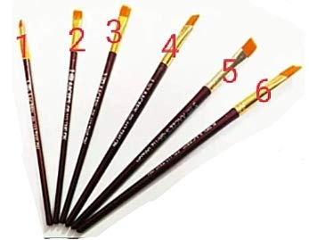 FIRST CLICK Art Palette Oval Shape + Pidilite Rangeela Student Tempera Color 18 Shade + Set of Flat Brushes - Image 4