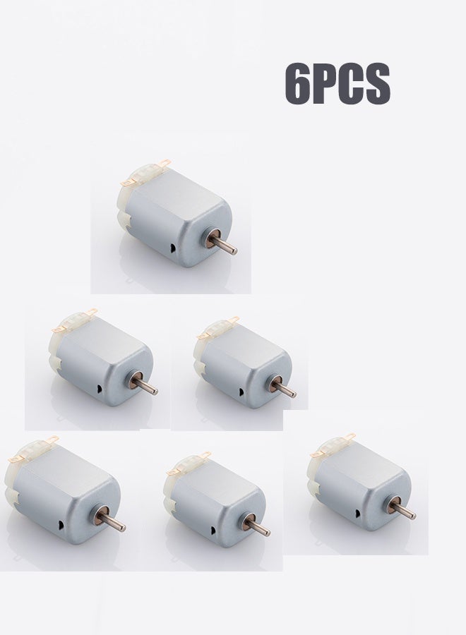 واي جيه 6 عبوات محرك تيار مستمر صغير 1-6 فولت 22500 دورة في الدقيقة محرك هواية كهربائي صغير لمشاريع علوم ألعاب DIY - Image 1