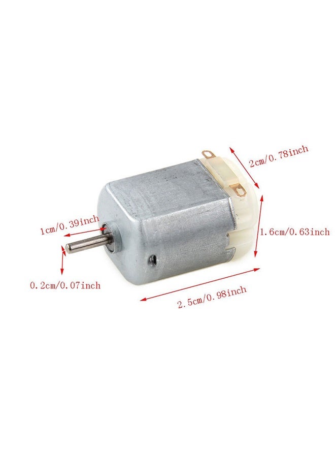 واي جيه 6 عبوات محرك تيار مستمر صغير 1-6 فولت 22500 دورة في الدقيقة محرك هواية كهربائي صغير لمشاريع علوم ألعاب DIY - Image 2