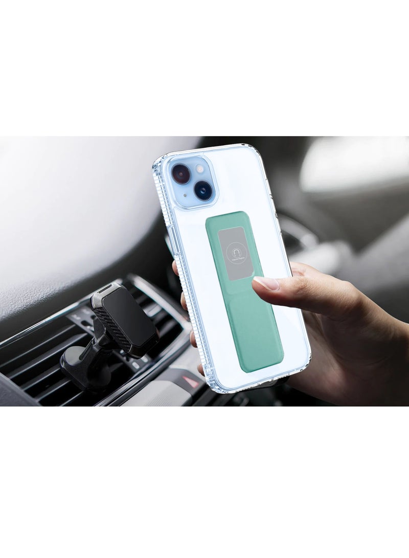 Wtech TPU Hand Grip Air Pillow Case Cover For Apple iPhone 15 2023 Clear/Sea Green - Image 2