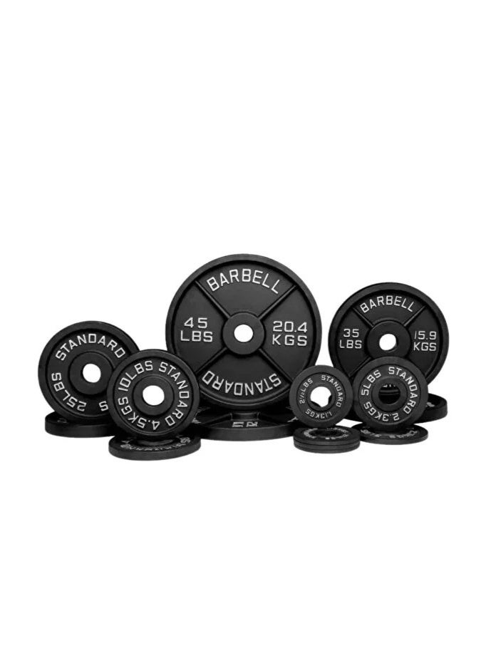 Champ Kit Iron Weight Plates for Strength Training Compatible with Standard Bars - Image 1