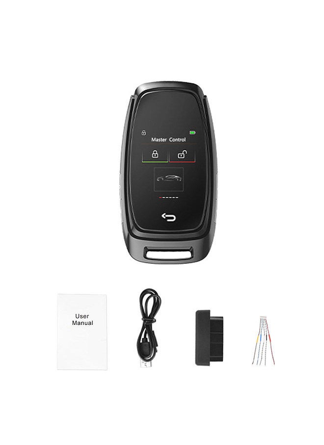 Generic - Car Intelligent Key with LCD Touchscreen Comfort Access Keyless Entry Touchless Remote Control Door Lock for All One-Button Starts Stop Engine Models - Image 1
