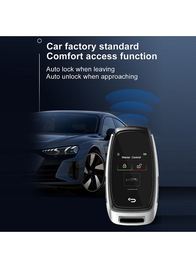 Generic - Car Intelligent Key with LCD Touchscreen Comfort Access Keyless Entry Touchless Remote Control Door Lock for All One-Button Starts Stop Engine Models - Image 1