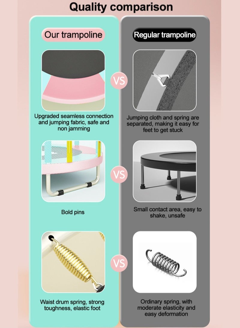 ما بيبي 1.2m الأطفال الترامبولين الترامبولين الصليب بار الأطفال في الأماكن المغلقة مع شبكة واقية الترامبولين الترامبولين الطفل لعبة طفل هدية عيد ميلاد الصبي هدية فتاة - Image 3