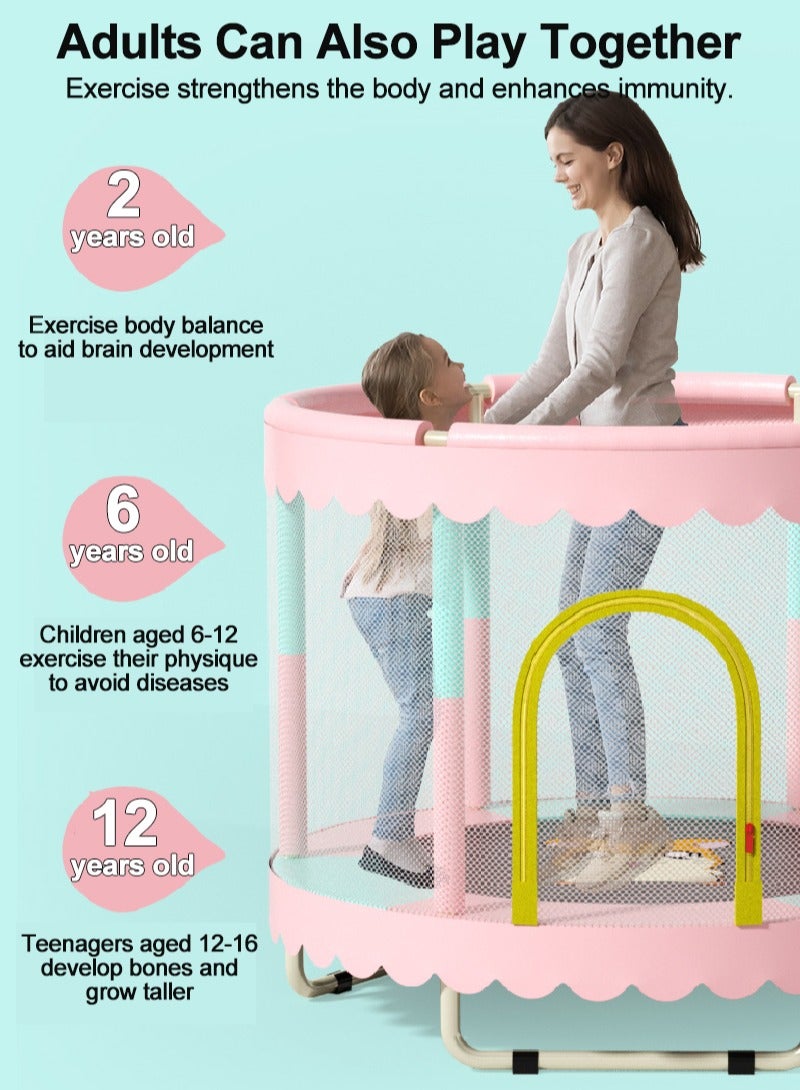ما بيبي 1.2m الأطفال الترامبولين الترامبولين الصليب بار الأطفال في الأماكن المغلقة مع شبكة واقية الترامبولين الترامبولين الطفل لعبة طفل هدية عيد ميلاد الصبي هدية فتاة - Image 4