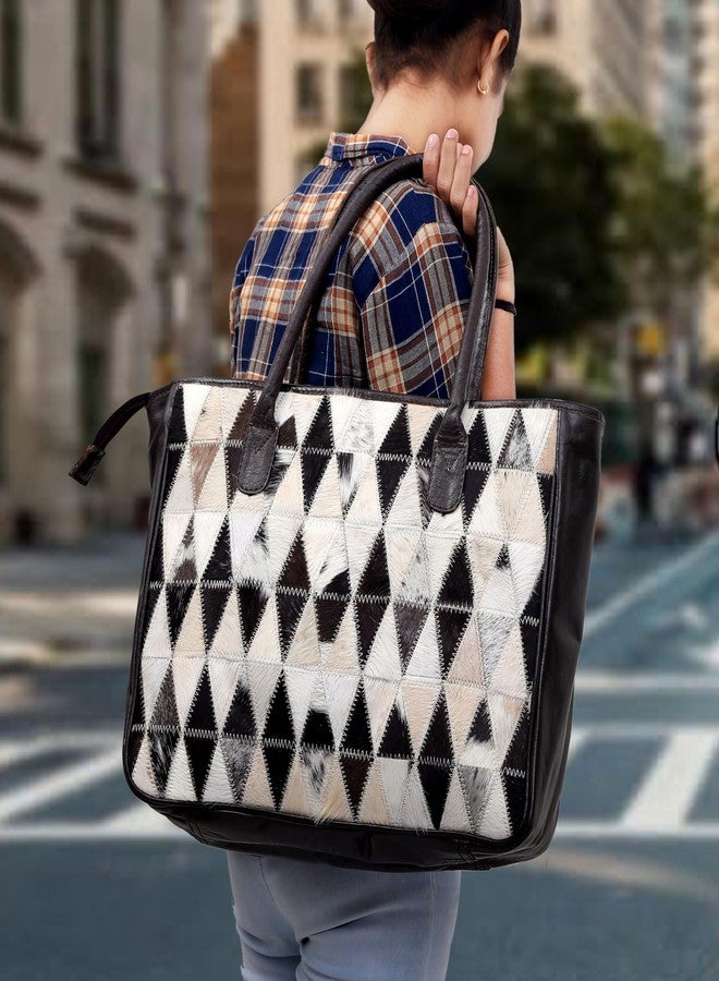 كويرو حقيبة يد جلدية نسائية - حقيبة كتف كلاسيكية من جلد البقر من ستايلو مع حقيبة يد صغيرة متناسقة، مناسبة للاستخدام اليومي أو كهدية - Image 5