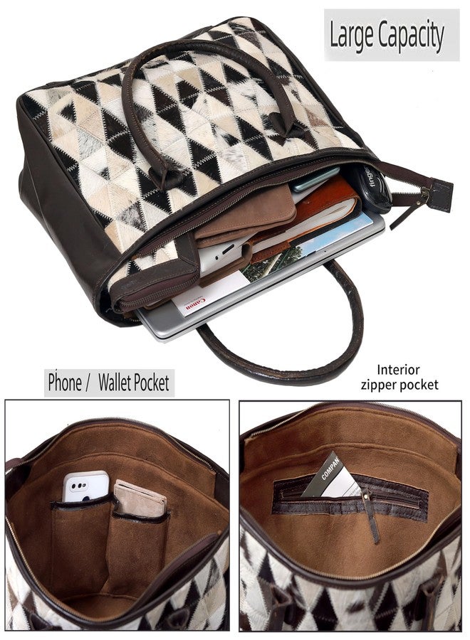 كويرو حقيبة يد جلدية نسائية - حقيبة كتف كلاسيكية من جلد البقر من ستايلو مع حقيبة يد صغيرة متناسقة، مناسبة للاستخدام اليومي أو كهدية - Image 4