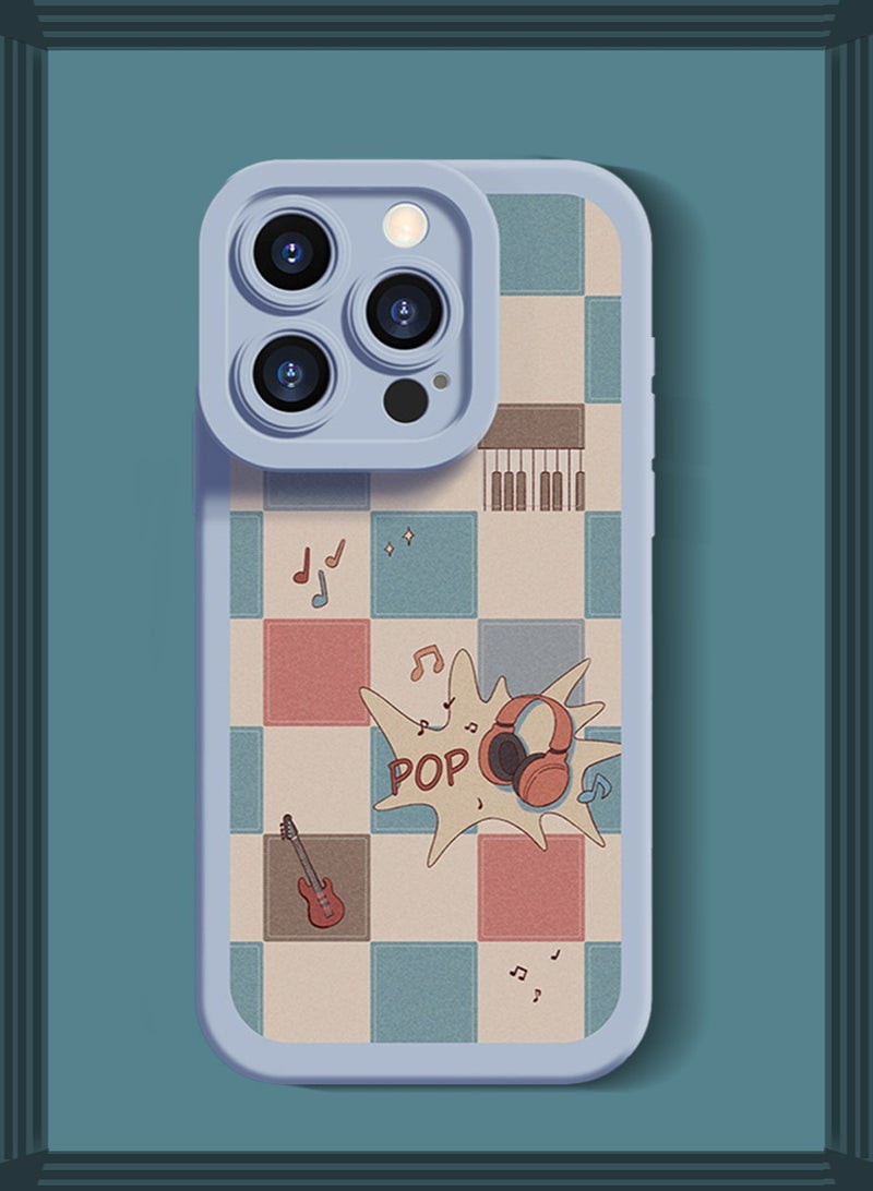 iPhone 15 Pro Cartoon Pattern Silicone Case Shockproof Protective for Women Girls, Slim Soft Silicone TPU Phone Protective Full Protection Anti-drop Camera Len Accessory Back Cover - Image 1