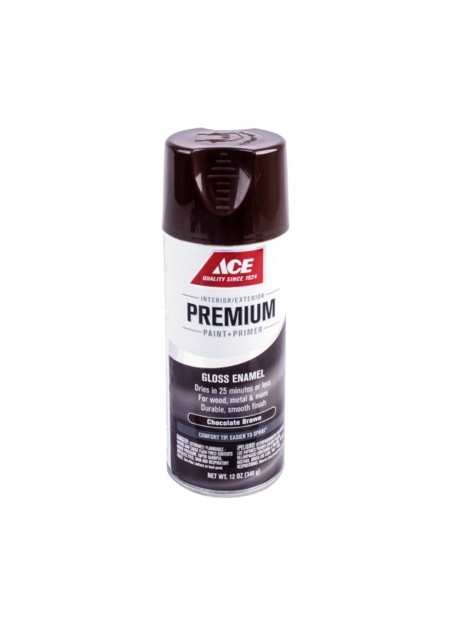 ACE Ace Premium Gloss Enamel Spray Paint Chocolate Brown 