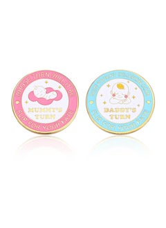 SYOSI New Parents Decision Coin Gifts for Mum Dad, for Newborn Baby Gifts, Flip Coin with Funny Parent Decision Turn Coin for Baby Birthday Anniversary Couples Decision Making