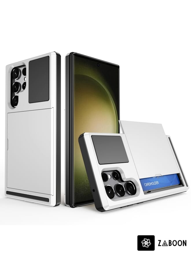 Zaboon غطاء حماية لجهاز سامسونج جالاكسي S23 ألترا 5G درع متعدد الوظائف مع فتحة بطاقة منزلقة - Image 1