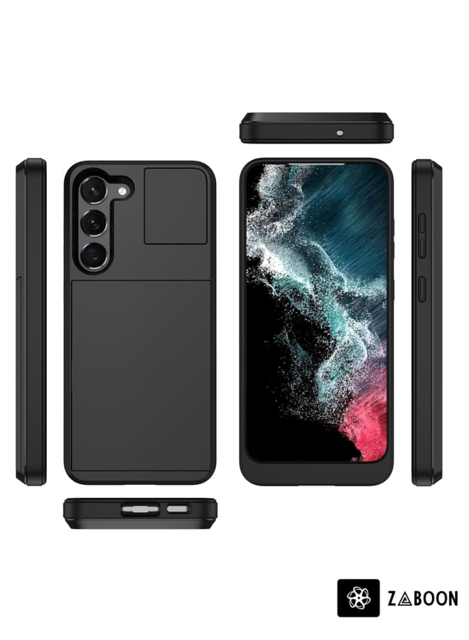 Zaboon غطاء حماية لجهاز سامسونج جالاكسي S23 ألترا 5G درع متعدد الوظائف مع فتحة بطاقة منزلقة - Image 2