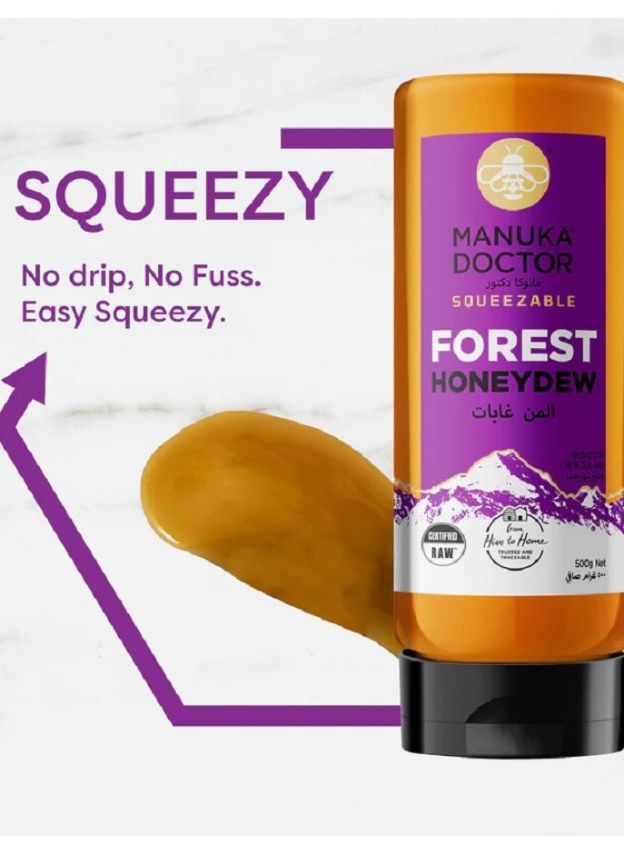 Manuka Doctor Forest Honey Squeezable 500gm  - Image 2