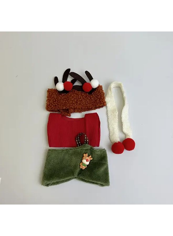 Bunny Deer Doll Costume Set with Expressive Eyes Soft Faux Fur Plush Fabric LBB 3 - Image 3