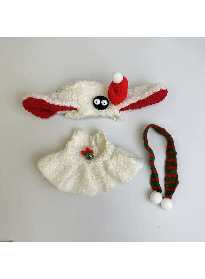 Bunny Deer Doll Costume Set with Expressive Eyes Soft Faux Fur Plush Fabric LBB 3 - Image 4
