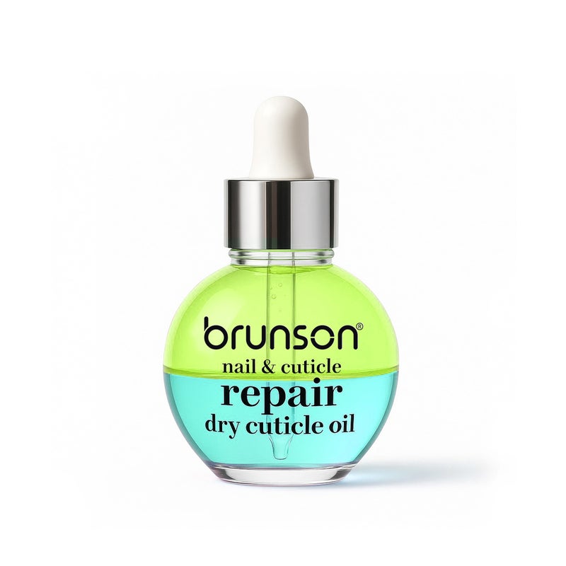 Brunson Nail and Cuticle Repair Oil 30ml Double Layer Hydrating and Nourishing Cuticle Oil with Vitamin E Salon Quality Cuticle Oil for Dry Brittle Nails and Nail Growth Quick Absorbing and Non Greasy - Image 1