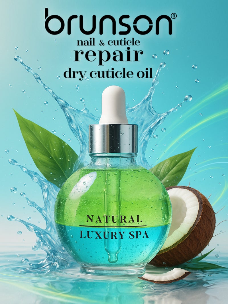 Brunson Nail and Cuticle Repair Oil 30ml Double Layer Hydrating and Nourishing Cuticle Oil with Vitamin E Salon Quality Cuticle Oil for Dry Brittle Nails and Nail Growth Quick Absorbing and Non Greasy - Image 5