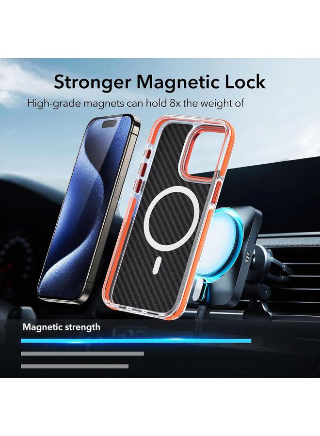 S-TOP Case For iPhone 12 Magsafe Dual-Color Carbon Fiber Phone Case - Image 4