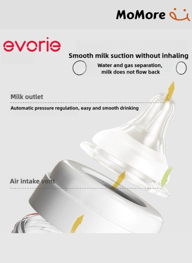 Anti-Colic Tritan Wide Neck Baby Feeding Bottle With Handle, 160ML, 6 Months +