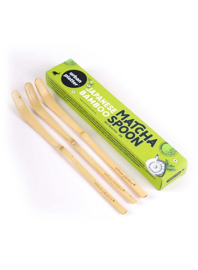 Urban Platter Urban Platter Bamboo Matcha Spoon (Chashaku), [Pack of 3]  - Image 1