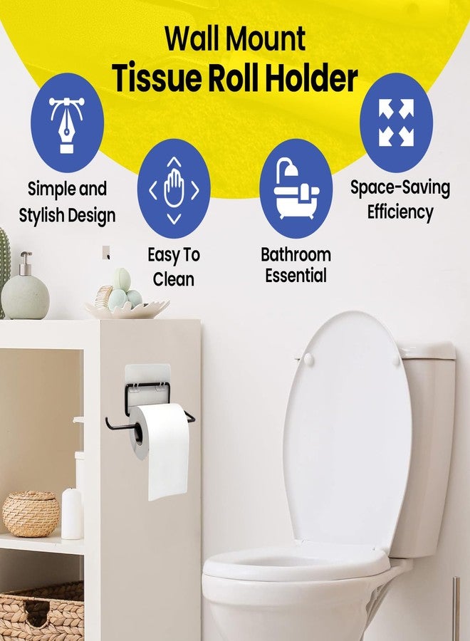 WonderStand Toilet Paper Holder, Bathroom Toilet Paper Roll Holder Wall Mounted, Toilet Tissue Hanger (Set of 3) - Image 2