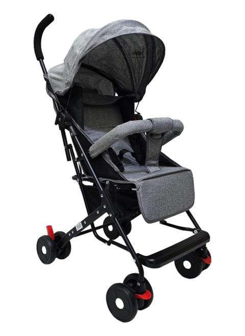 Lightweight Stroller with Adjustable Seat and Convenient Storage Basket