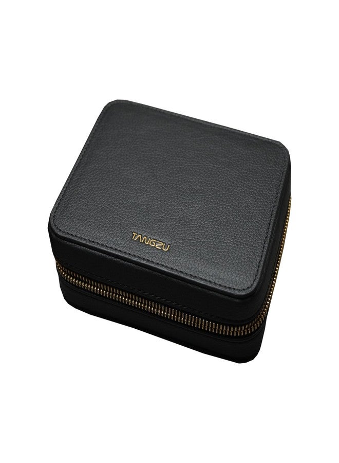 Linsoul TANGZU Leather Earphone Case, Water-Resistant Portable Earbuds Carrying Case, Dustproof Storage Bag for IEMs, Audio Accessories, Eartips and Cables - Image 1