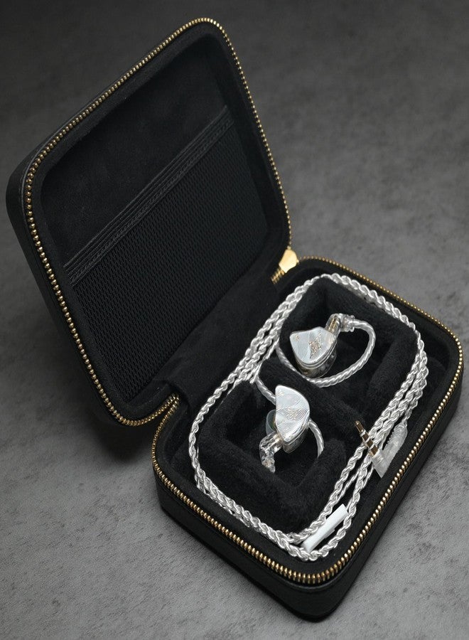 Linsoul TANGZU Leather Earphone Case, Water-Resistant Portable Earbuds Carrying Case, Dustproof Storage Bag for IEMs, Audio Accessories, Eartips and Cables - Image 5