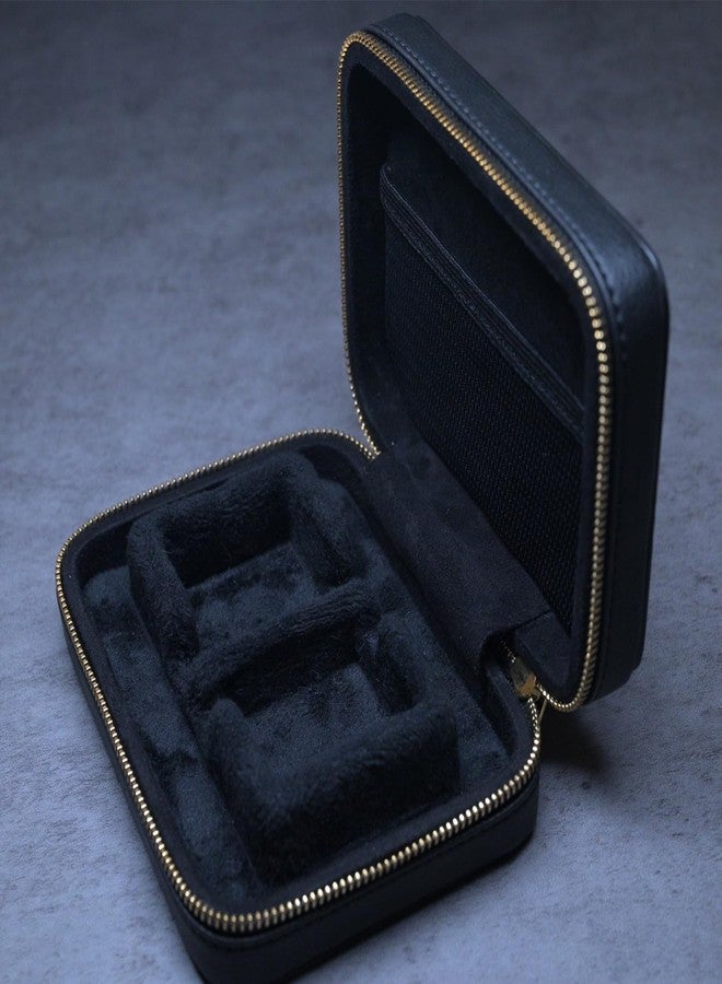 Linsoul TANGZU Leather Earphone Case, Water-Resistant Portable Earbuds Carrying Case, Dustproof Storage Bag for IEMs, Audio Accessories, Eartips and Cables - Image 3