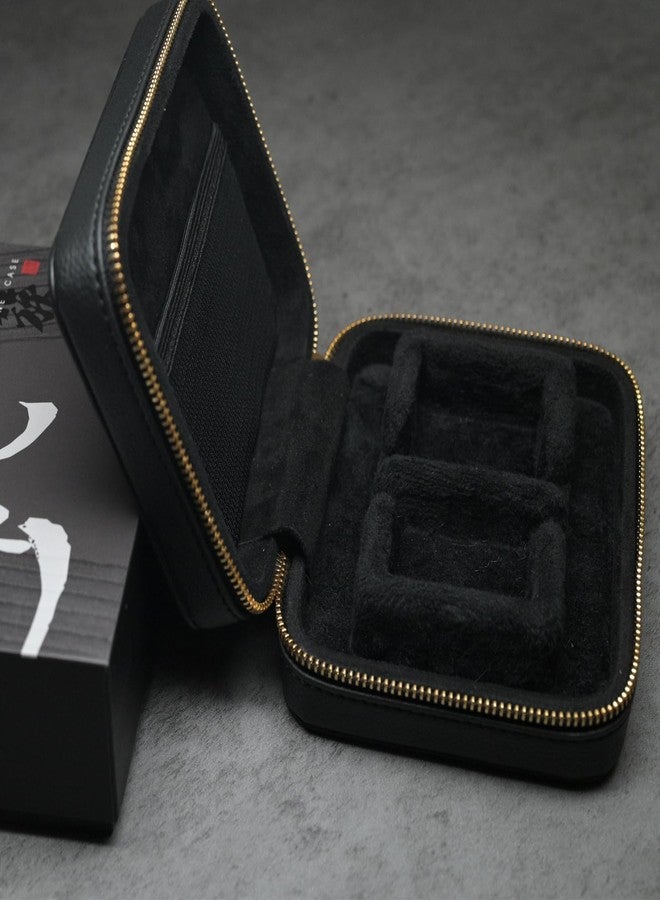 Linsoul TANGZU Leather Earphone Case, Water-Resistant Portable Earbuds Carrying Case, Dustproof Storage Bag for IEMs, Audio Accessories, Eartips and Cables - Image 4