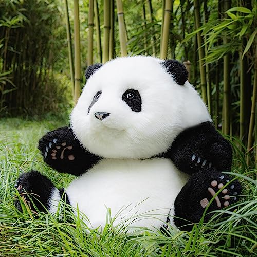 Chongker Weighted Panda Stuffed Animals Panda Plush for Companion HeHua Handmade Realistic Giant Big Plush 46LBS 165 Lifelike Animals - Image 1