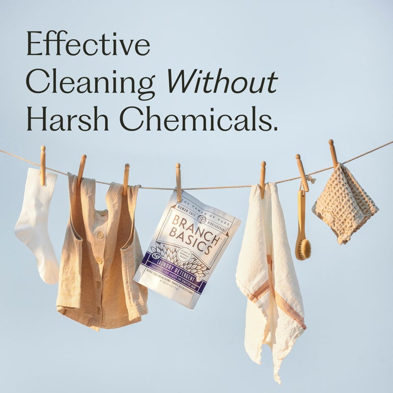 Branch Basics Laundry Detergent â€“ 2 Pack, 4lbs per | Plant & Mineral-Based Formula | Lifts Stains & Removes Odor | Plastic-Free, Fragrance-Free & Safe for Sensitive Skin - Image 4