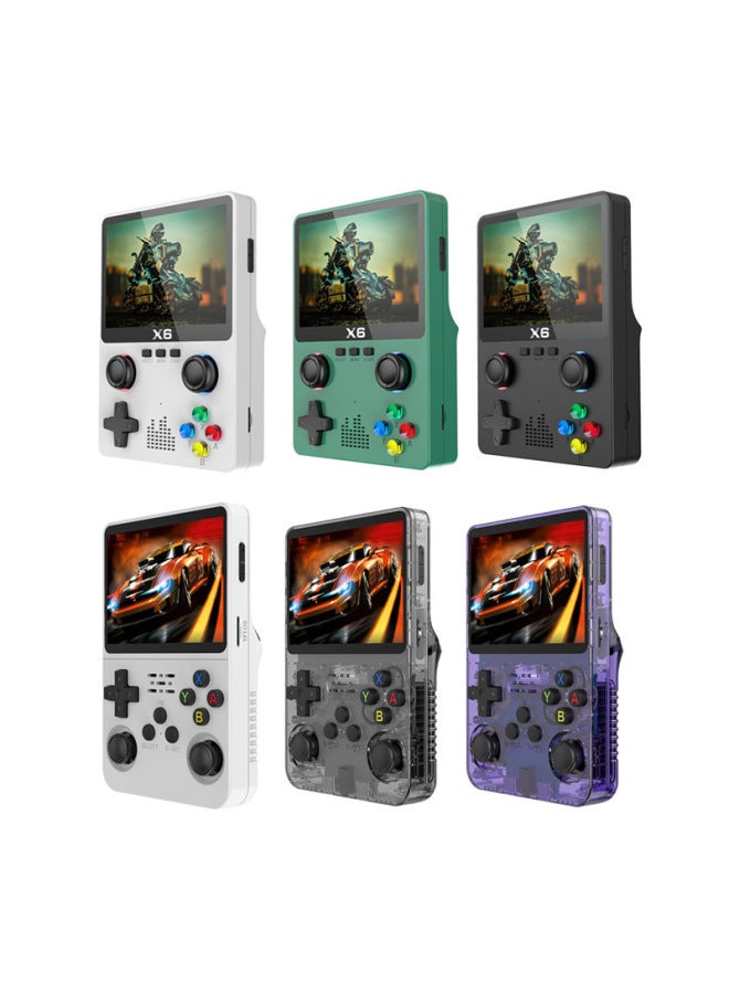 R36S Game Console HD PSP Handheld Game Console Dual Rocker GBA Arcade Simulator King Of Fighters Cross-border-Product Color:Arcade Game Console-Model:[green 32g] X6 Palm Arcade Game Console Single Play