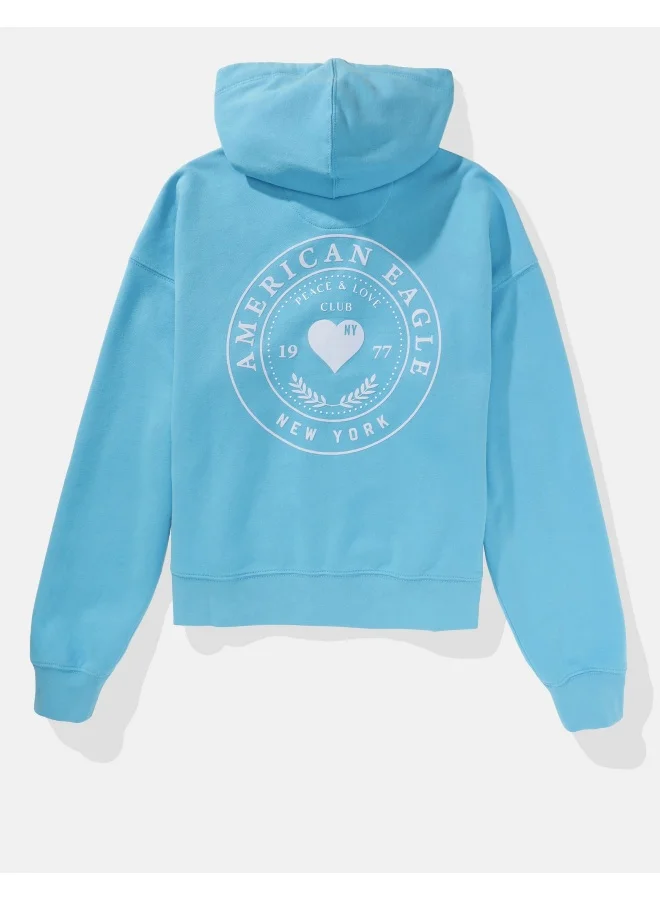 امريكان ايجل AE Graphic Zip-Up Sweatshirt