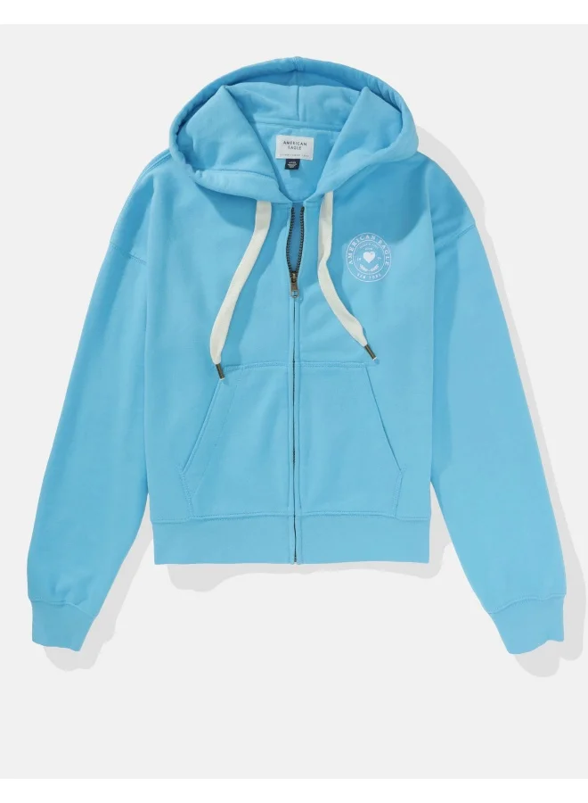 امريكان ايجل AE Graphic Zip-Up Sweatshirt