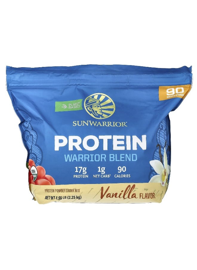 Sunwarrior - Sunwarrior, Warrior Blend, Protein, Vanilla, 4.96 lb (2.25 kg) - Image 1