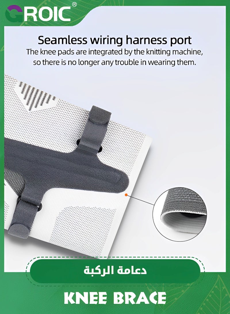 GROIC Compression Knee Brace,Knee Brace for Running Knee Pain, Knee Support Sleeve, Workout Sports Braces for Meniscus Tear ACL & Arthritis Pain Relief,Knee Support for Working, Running, Weightlifting - Image 5