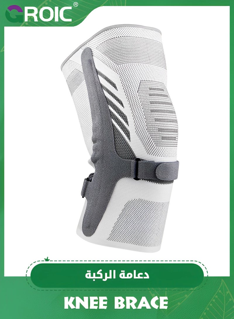 GROIC Compression Knee Brace,Knee Brace for Running Knee Pain, Knee Support Sleeve, Workout Sports Braces for Meniscus Tear ACL & Arthritis Pain Relief,Knee Support for Working, Running, Weightlifting - Image 1