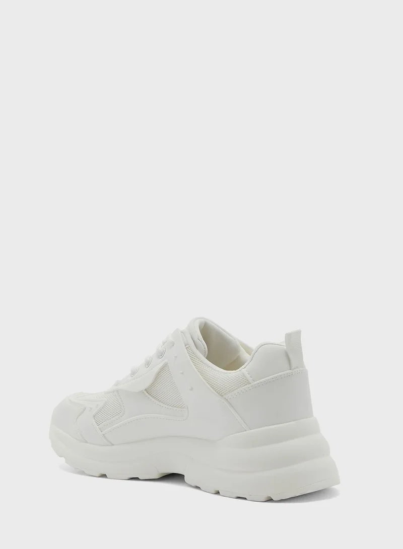 Ginger Tonal Chunky Pearl Detail Sneaker