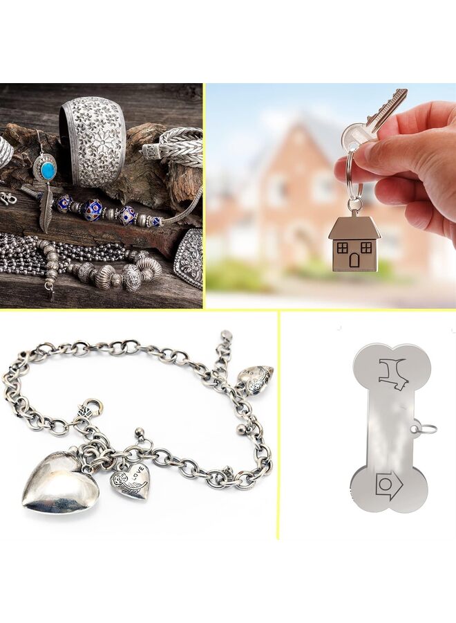 2pcs,Steel Bench Block and Metal Stamping Hammer Kit, No-Rebound Metal Bench Block, Jewelry Stamping Hammer, Jewelry Metal Stamping Tools for Jewelry Making & Metal Stamping - Image 5