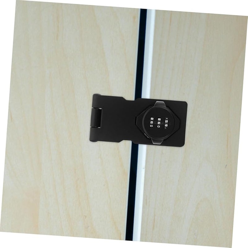 Black Keyless Combination Locks 2 Pack for Cabinets Doors Secure Password Code Hasp Latch - Image 5