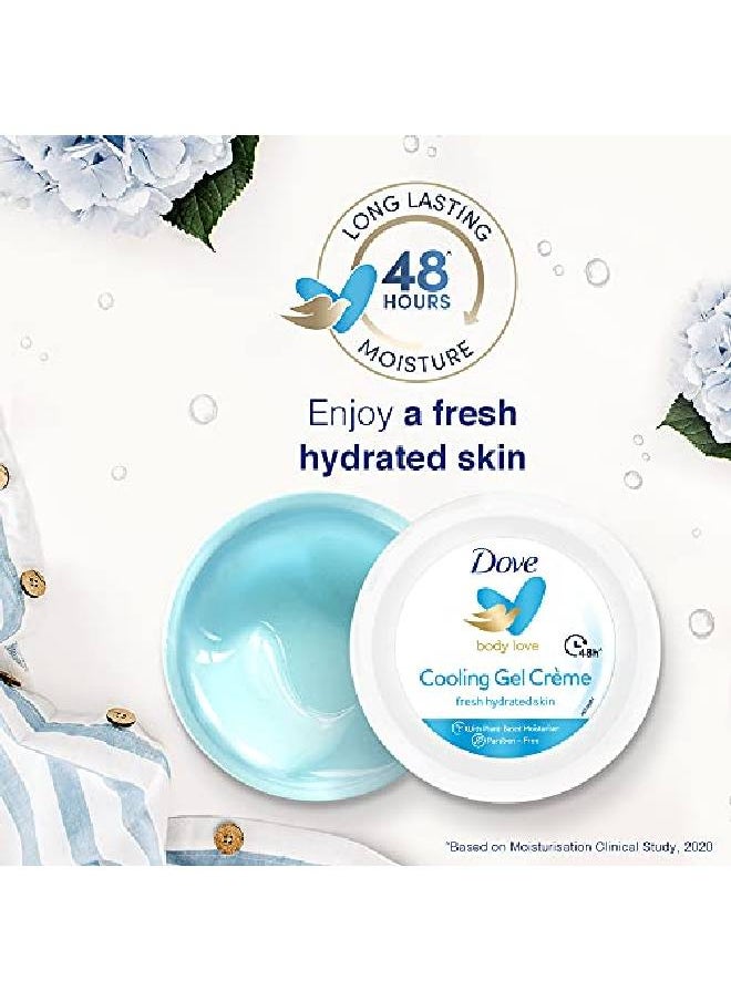 Dove - Cooling Gel Crème (Cream) 48 Hrs Long Lasting Hydration Lightweight Oil Free Moisturizer For Smooth Skin Paraben Free 245 G - Image 1