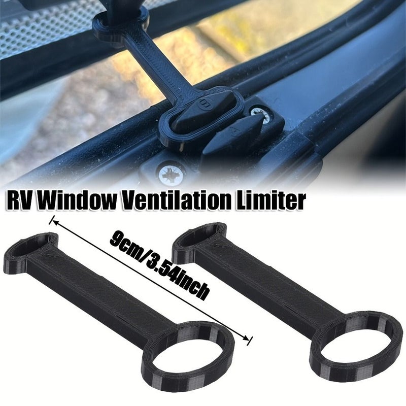 Gray A 2PCS Heavy Duty RV Window Safety Locks for Reliable Ventilation Security - Image 3