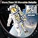 JMBricklayer Space Astronaut Building Block Sets for Adults 1008 PCS Spaceman Toys with Display Stand STEM Science Toy 70131 Home or Office Decor Cool Collectible Gifts for Kids 814 Boys Girls - Image 4