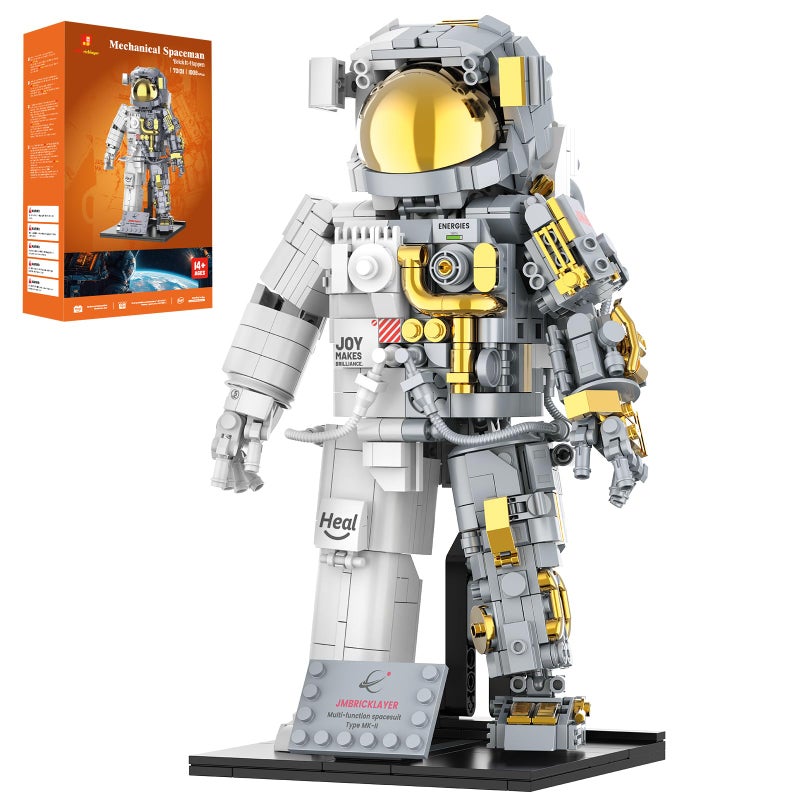JMBricklayer Space Astronaut Building Block Sets for Adults 1008 PCS Spaceman Toys with Display Stand STEM Science Toy 70131 Home or Office Decor Cool Collectible Gifts for Kids 814 Boys Girls - Image 3