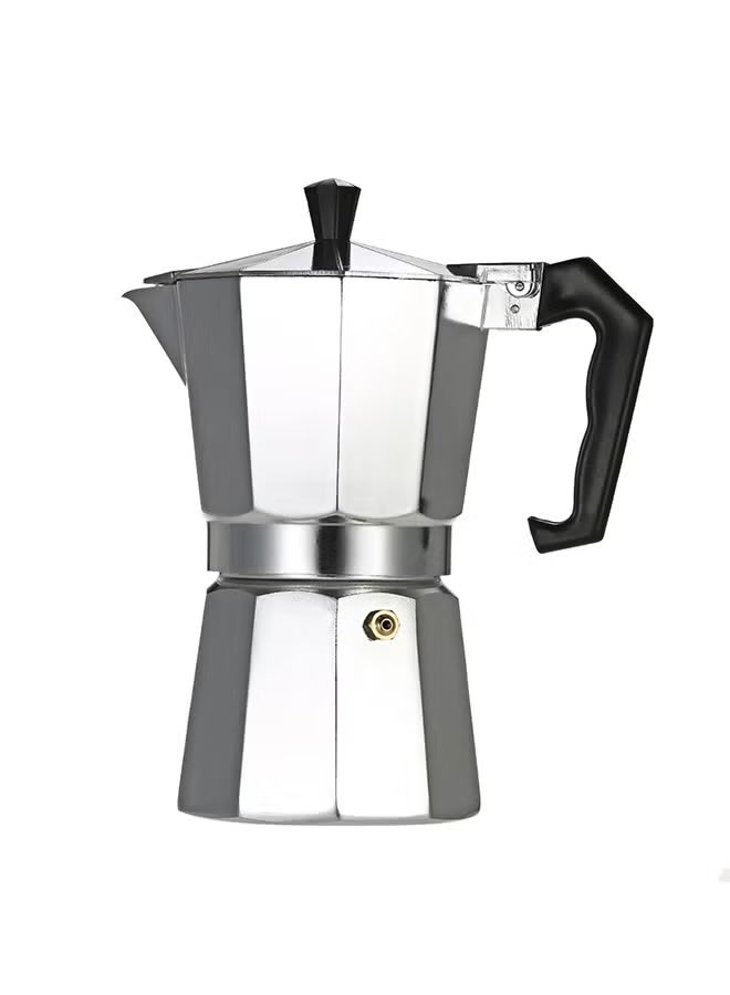 ماكينة تحضير قهوة إسبريسو من الألومنيوم، فضية اللون، سعة 100 مل - Image 1